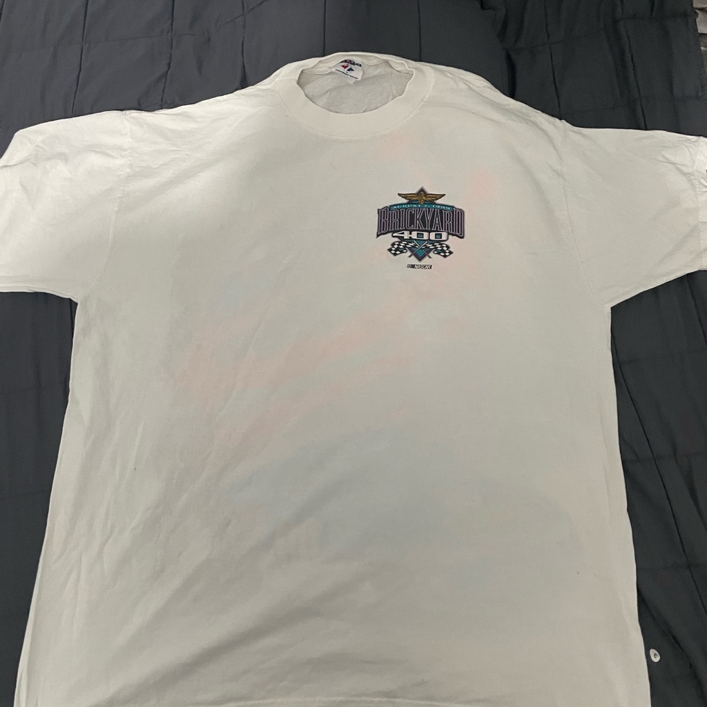 Brickyard 400 Nascar White Tee Brickyard 400 Nascar White Tee